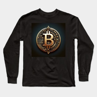 Circuit of Wealth: The Bitcoin Nexus Long Sleeve T-Shirt